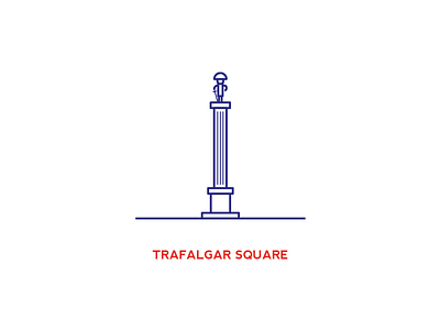 Trafalgar ai city illustration illustrator london square stroke trafalgar vector