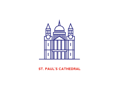 St. Paul ai cathedral city illustration illustrator london paul saint square stroke vector