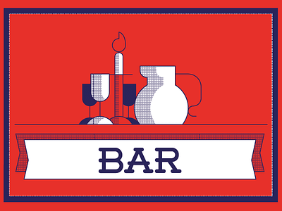 Medieval Bar ai bar dragon george glass illustrator medieval minimal saint vector wine