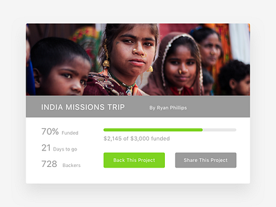 Crowdfunding Campaign- Missions Outreach missions uiux crowdfunding