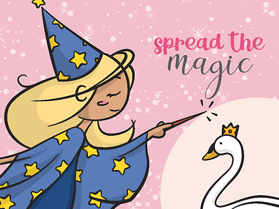 The Magician magic magician swan wand witch