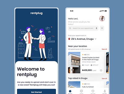 rentplug - Rent an apartment with rentplug animation branding design illustration logo typography ui uiux ux vector