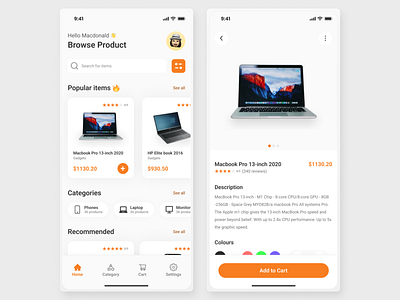 E-commerce App UI