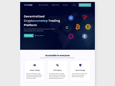 TradeHub - Cryptocurrency Platform