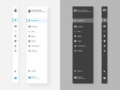 Navigation bar Light & Dark modes