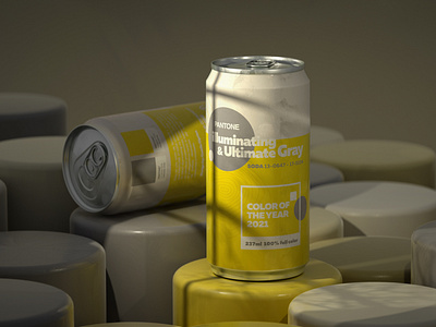 Pantone Color of the Year 2021 3d branding c4d camilociprian cgi design octane pantone render soda can