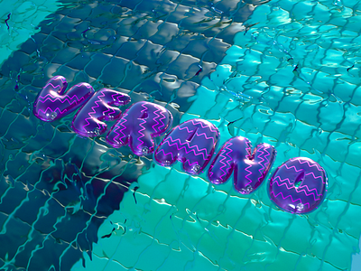Goodbay Summer 3d animation c4d camilociprian gifs goodbye motion summer swimming pool water