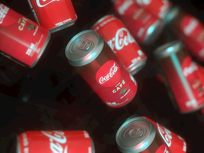 CocaCola Coffee 3d c4d camilociprian cgi cocacola coffee coke daily render design octane packaging render soda can
