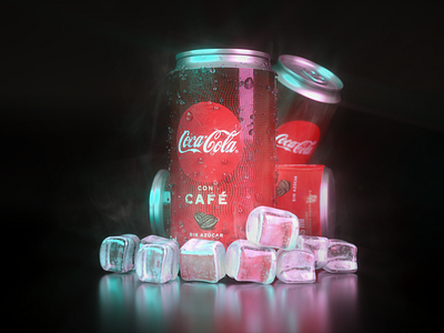 Coca Cola cold 🥵 3d c4d camilociprian cgi cocacola cold daily render design ice logo octane packaging design render soda can