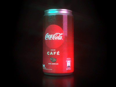 Coca-Cola con Café 3d animation c4d cafe camilociprian cgi coca cola coffee coke daily render design loop motion octane render soda can
