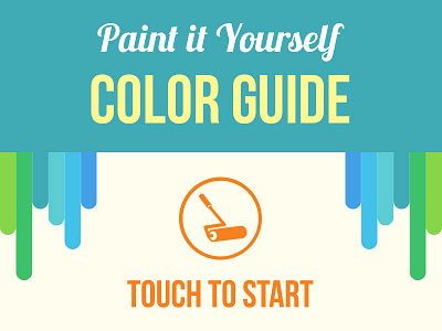 Color Guide App Screen app color paint touch screen