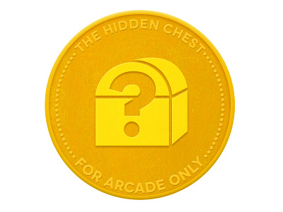 Mystery Token arcade chest gaming question mark texture the hidden chest token