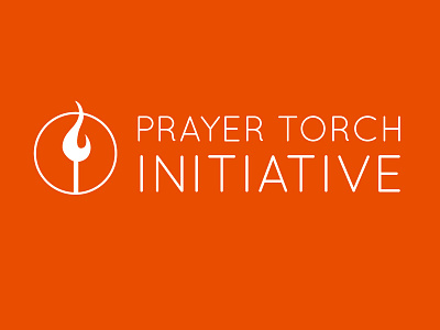 Prayer Torch Initiative fire flame initiative logo orange prayer torch