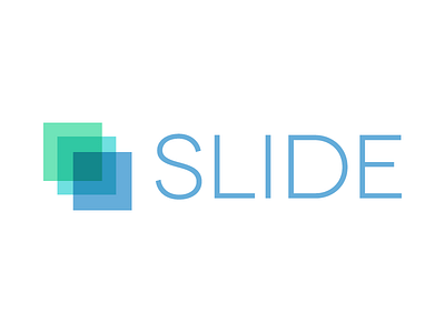 Slide I blue logo slide square