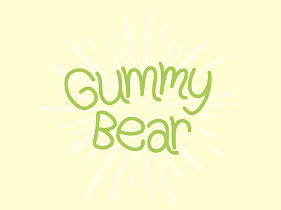 Gummy Bear Logo II bear blog gummy bear logo typography