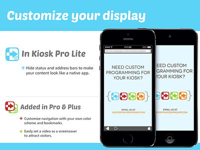 Kiosk Pro Lite - iTunes Screenshot app blue ios itunes kiosk screenshot