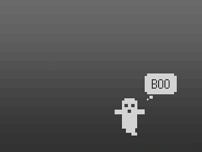 Pixel Ghostie boo ghost grey halloween pixel scary