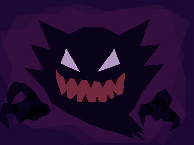 Spooky Haunter dark gaming geometric haunter pokemon spooky
