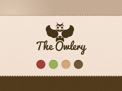 The Owlery cafe coffee colors logo owl texture website