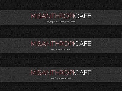 MisanthropiCafe cafe coffee dark hate misanthropy texture