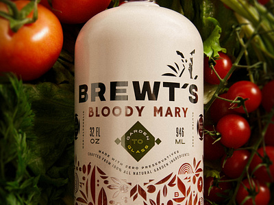 Brewt's Bloody Mary Mix - Packaging Design