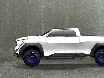 Concept Pickup Truck & Trailer for Animation