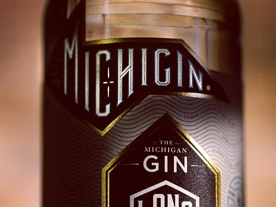 Michigin Packaging design all michigan gin art direction beaver icon design gin graphic design hand crafted long road distillers michigin packaging design spirits typography