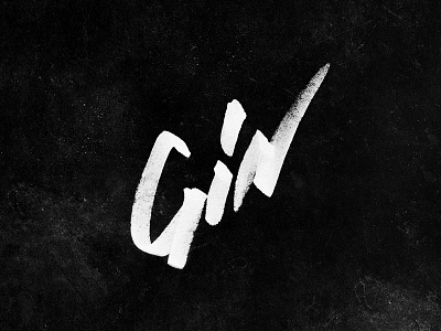 Gin - hand drawn type lockup
