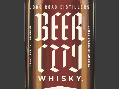 Beer City Whisky Series - Outtake - Full Bottle Design
