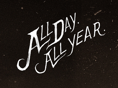 "All Day. All Year." - Headline II. ad campaign advertising art direction beer brewing design founders full circle hand drawn hand painted type typography