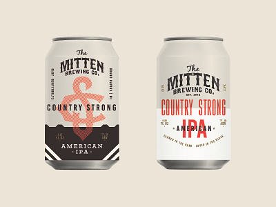 Early Beer Can Concepts for The Mitten art direction baseball beer brewery can design cans emblem full circle mitten brewing co. monogram packaging design typography