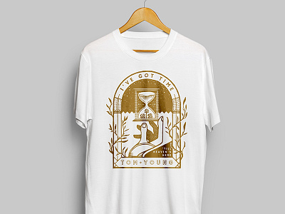 Tom Young - Merch Design - Band T-shirt apparel design band t design drawing graphic design hand hourglass illustration merch music t shirt tom young