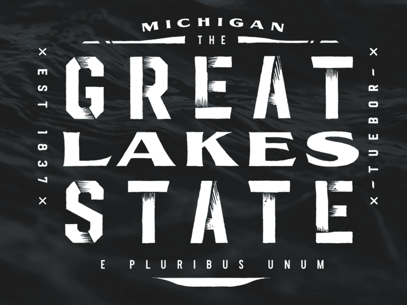 Great Lakes State - Truck Design Promo art direction branding camping chevy colorado design emblem full circle graphic design great lakes hand drawn hiking illustration michigan nature offroad outdoors truck typography wildlife