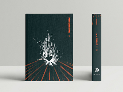 Notebook Design - Immersion 2019 art direction biblical book camp campfire christianity city cover design fire flame graphic design hand drawn illustration light ministry notebook outdoors urban