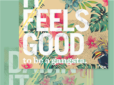 Damn It Feels Good design fun loud poster print texture