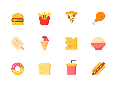 Food Icon breadsticks burrito cake food hamburger icon icons lobster pie sandwich soup steak