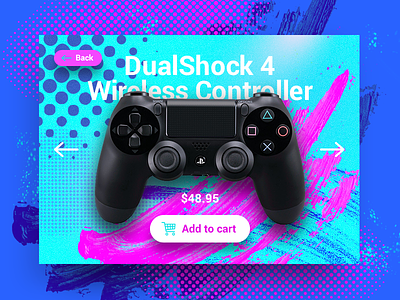 Shopping Card color game ps4 shop ui