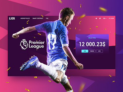 Liga Premierleague color design football gradient soccer sport ui web