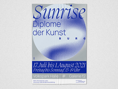 Poster design for "sunrise" art branding corporate design exhibition graphic design poster typolover