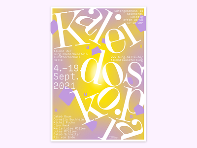 Poster for exhibition "Kaleidoskopia" branding corporate design corporate identity design exhibition germany graphic design pantone poster poster design print typographic design typography