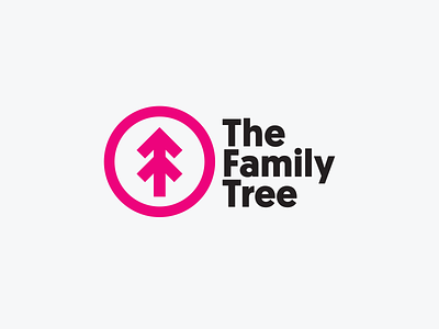 The Family Tree arrows families family impact logo nonprofit raising tree up vector