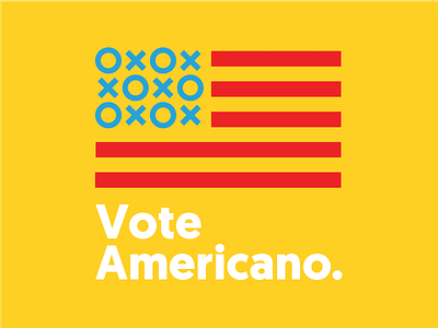 Vote Americano american americano coffee election faces flag illustration orderandchaos presidential vector vote