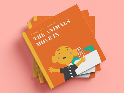 The Animals Move In animals book childrens book crocodile illustration orange
