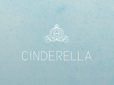 Cinderella in Aristo Gothic Ultra Light cinderella fairytale font logo pumpkin type