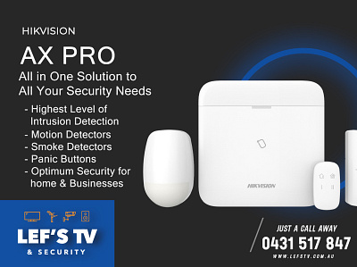 Hikvision AX Pro Installation in Melbourne - Social Media alarm system branding cct cctv camera system cctv installation cctv melbourne cctv security design graphic design illustration logo