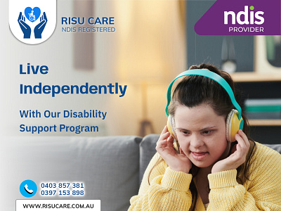 Live Independently with Disability Support Program branding disability support graphic design melbourne