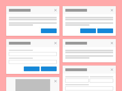 Modal Wireframes