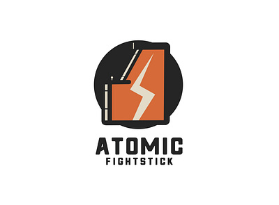 Atomic Fightstick Branding brand gaming illustrator logo vector