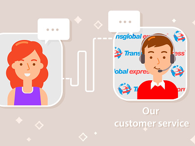 Customer service air freight courier customer delivery help international parcel service