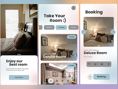 Booking Hotel booking design hotel mobile mobile design ui uiux